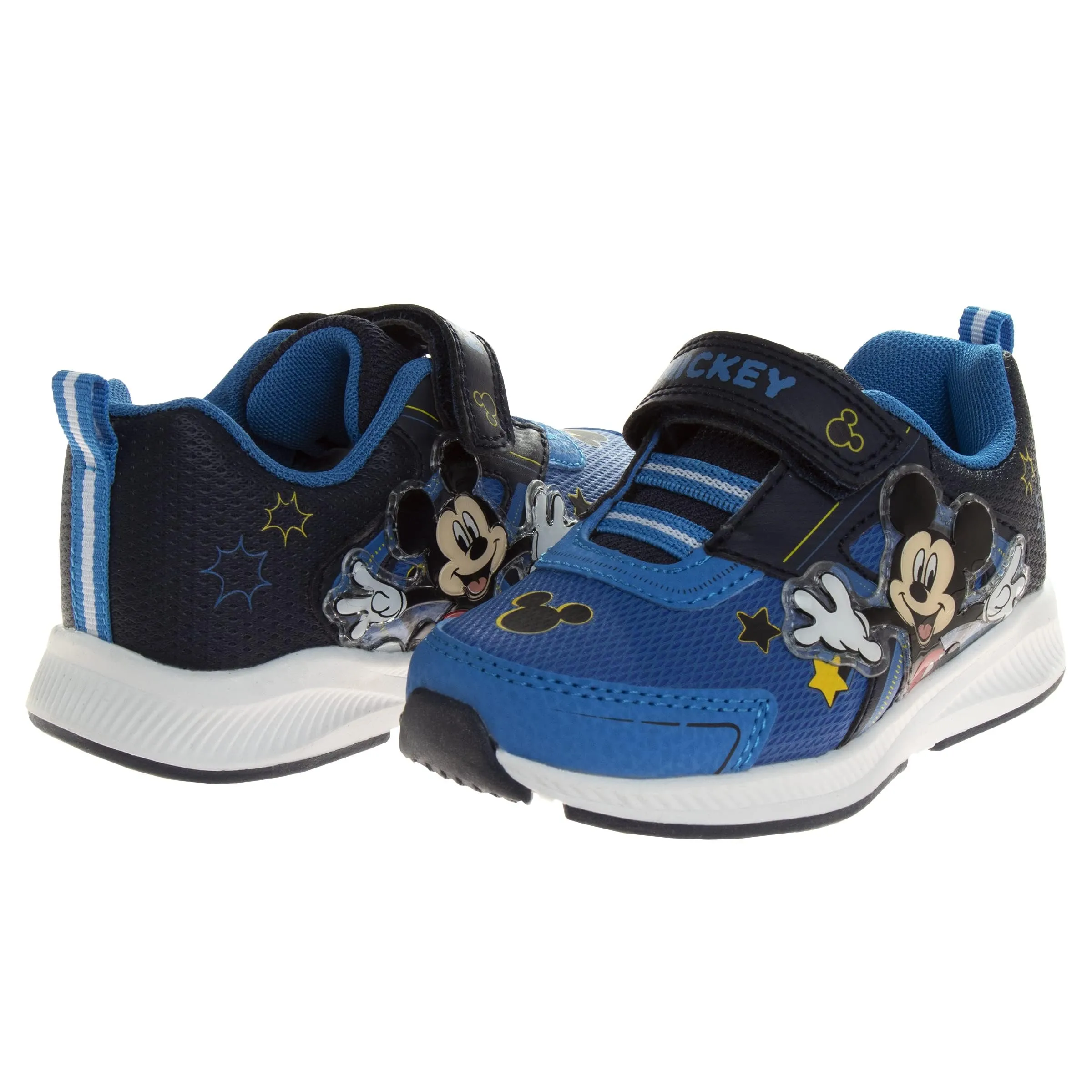 Mickey Mouse Boys Shoes - Slip-On Laceless Light-Up Sneakers (Toddler/Little Kid)