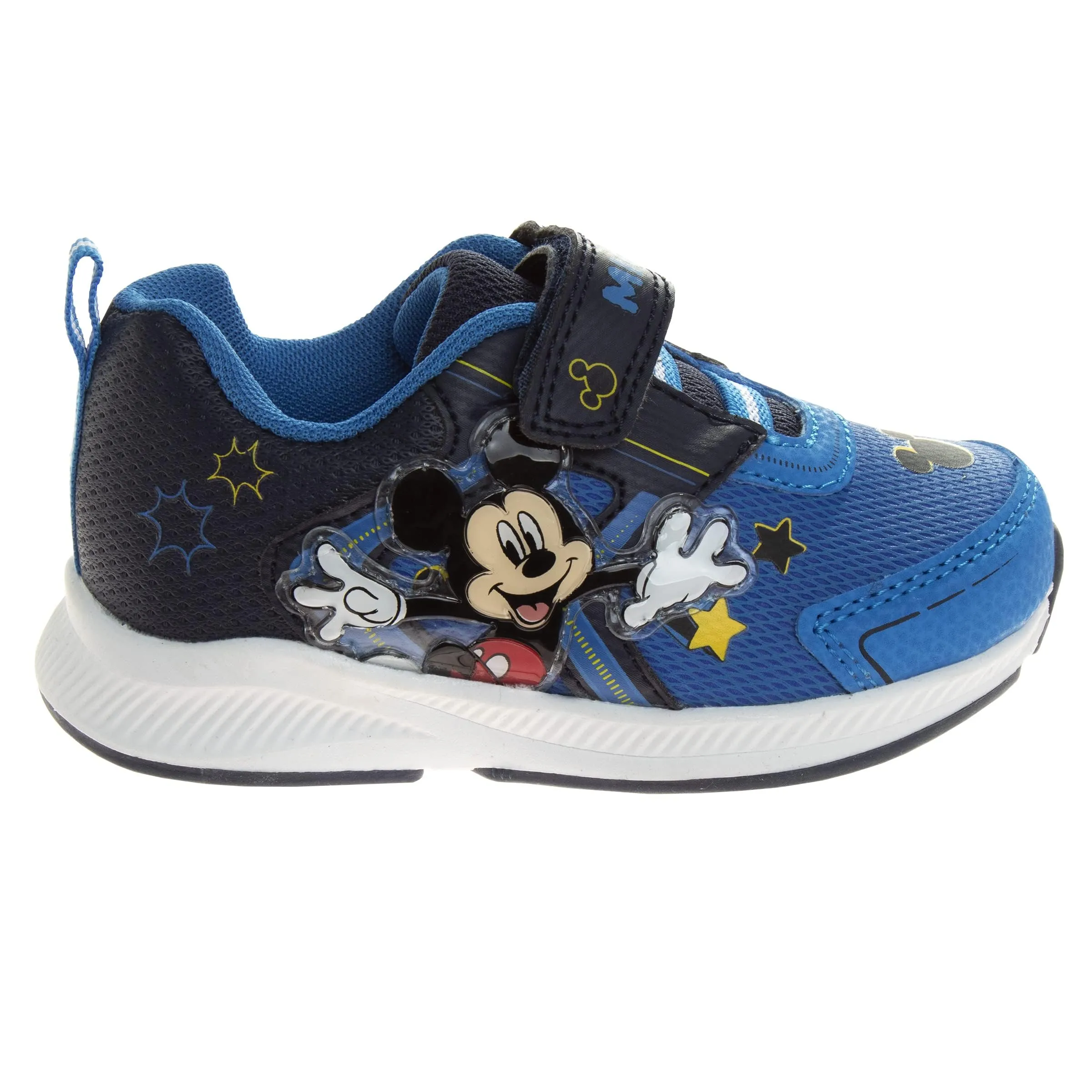 Mickey Mouse Boys Shoes - Slip-On Laceless Light-Up Sneakers (Toddler/Little Kid)