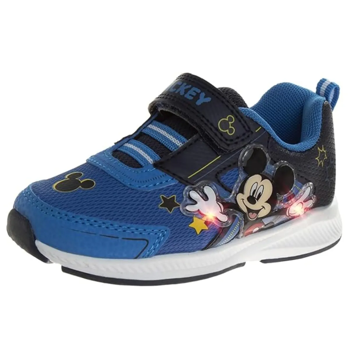 Mickey Mouse Boys Shoes - Slip-On Laceless Light-Up Sneakers (Toddler/Little Kid)
