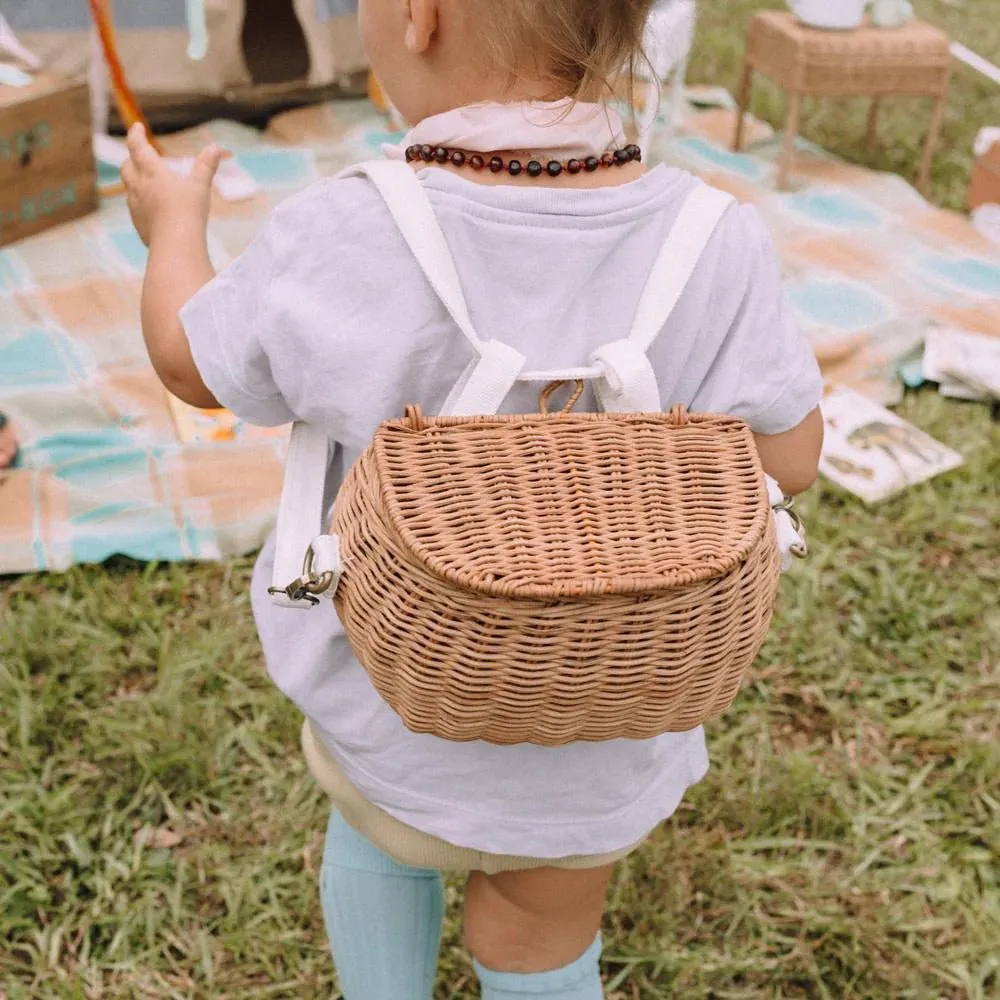 Mini Chari Rattan Bag by Olliella