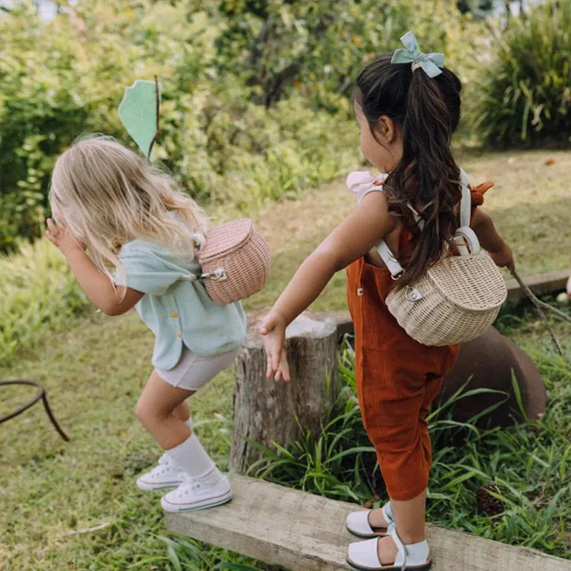 Mini Chari Rattan Bag by Olliella