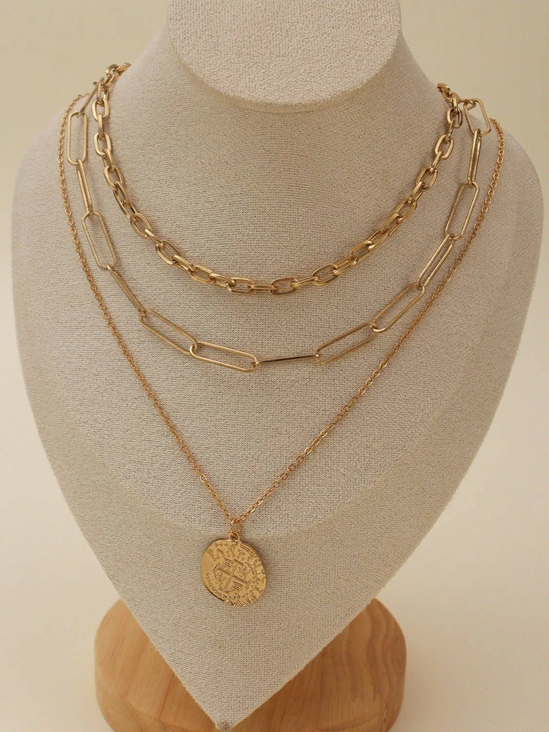 Multi Layer Chain Necklace Set