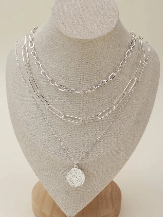 Multi Layer Chain Necklace Set