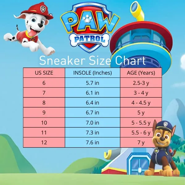 Nickelodeon Boys Paw Patrol Chase and Marshall Sneakers Light-up Tennis (Toddler/Little Kid)