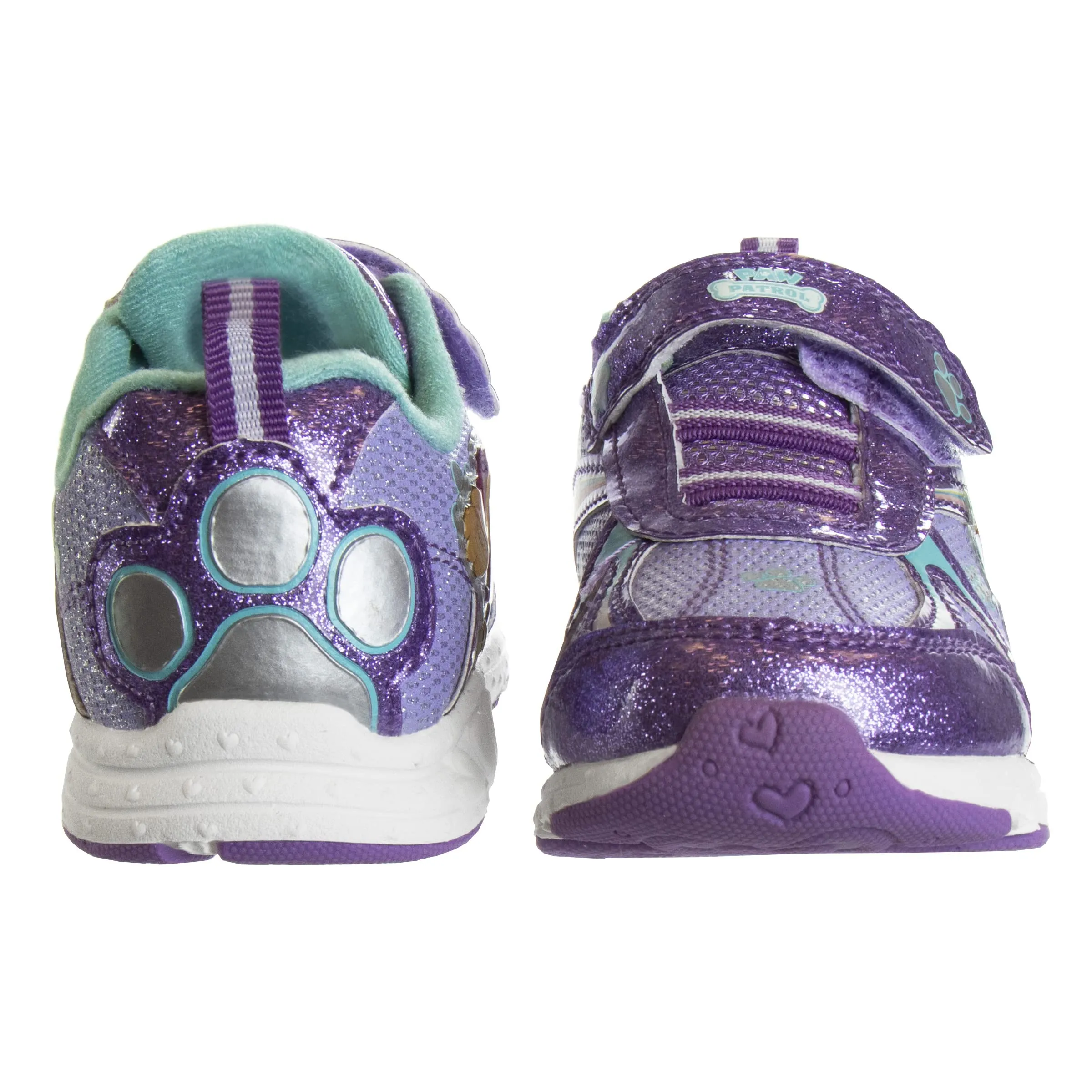 Nickelodeon Girls Paw Patrol Shoes – Kids Toddler Light Up Sneakers- LED Skye and Everest Slip-On Lightweight Tennis Breathable Character Athletic Running Shoes (Toddler/Little Kid)