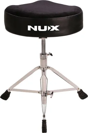 NUX Double Braced Motostyle Drum Throne in Black