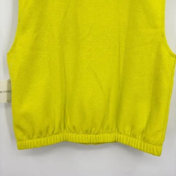 NWT Beyond Yoga Morning Walk Fleece Vest True Chartreuse, Sz Large, Outdoor