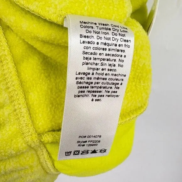 NWT Beyond Yoga Morning Walk Fleece Vest True Chartreuse, Sz Large, Outdoor