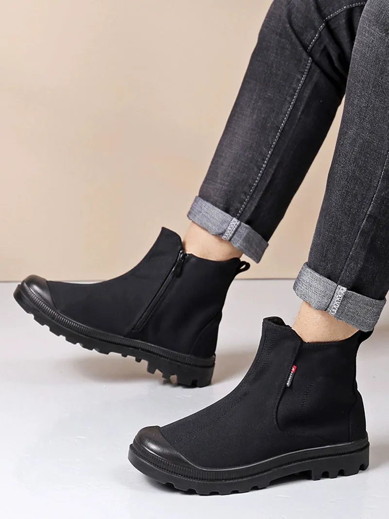 Old Beijing Women's Dr. Martens Boots Canvas Shoes