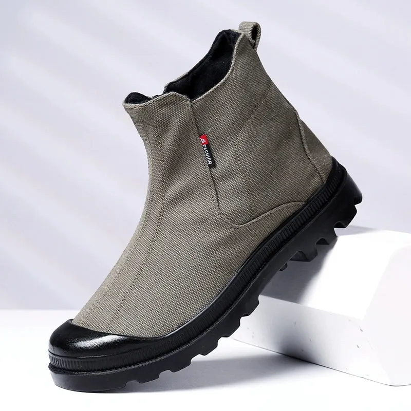Old Beijing Women's Dr. Martens Boots Canvas Shoes