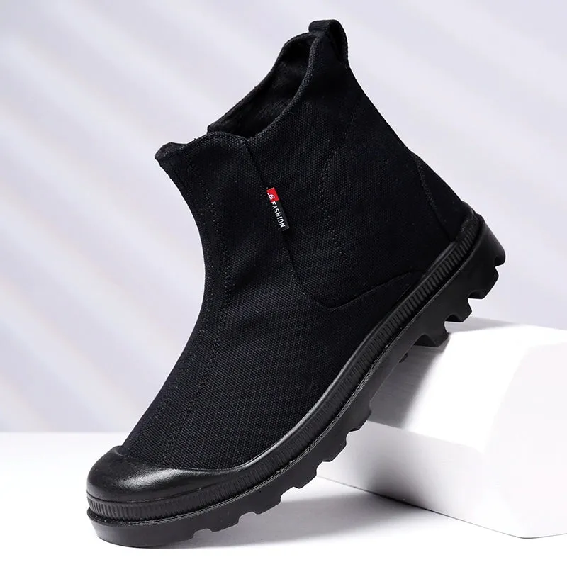 Old Beijing Women's Dr. Martens Boots Canvas Shoes