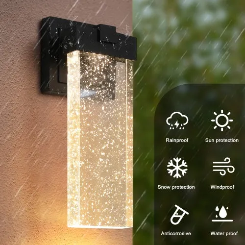 Outdoor Waterproof Transparent LED Crystal Wall Light Supports Many