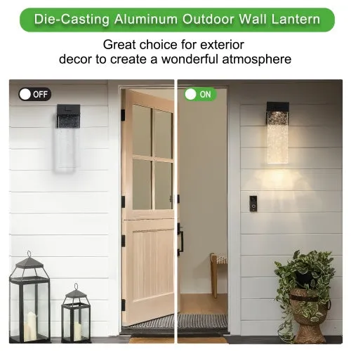 Outdoor Waterproof Transparent LED Crystal Wall Light Supports Many