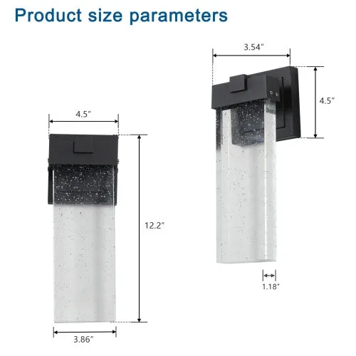 Outdoor Waterproof Transparent LED Crystal Wall Light Supports Many