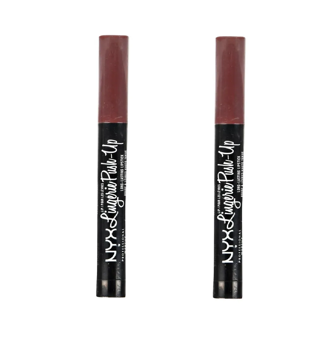 Pack of 2 NYX Lip Lingerie Push-Up Long Lasting Lipstick, Embelishment LIPLIPLS02