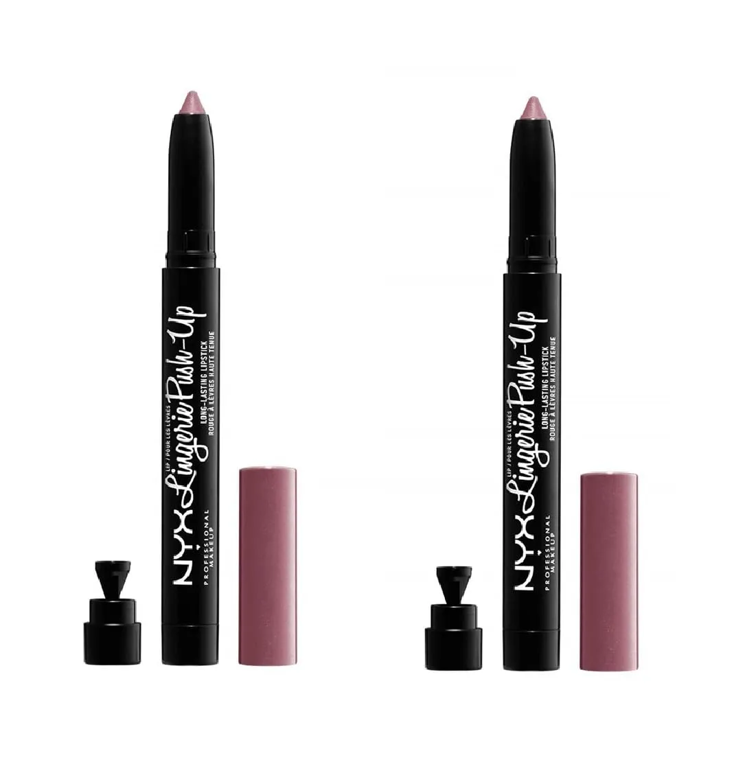 Pack of 2 NYX Lip Lingerie Push-Up Long Lasting Lipstick, Embelishment LIPLIPLS02