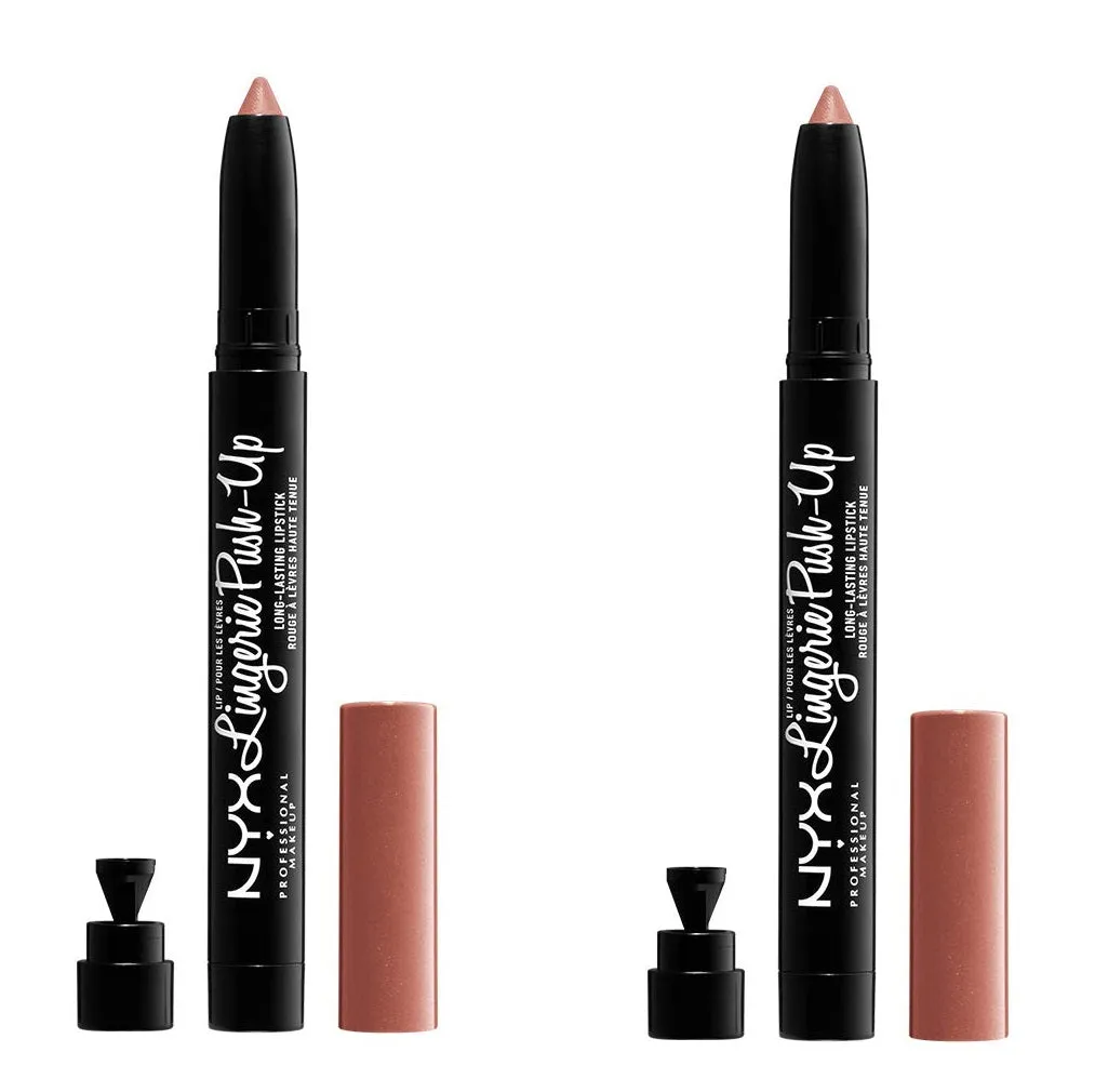 Pack of 2 NYX Lip Lingerie Push-Up Long Lasting Lipstick, Push-Up LIPLIPLS06
