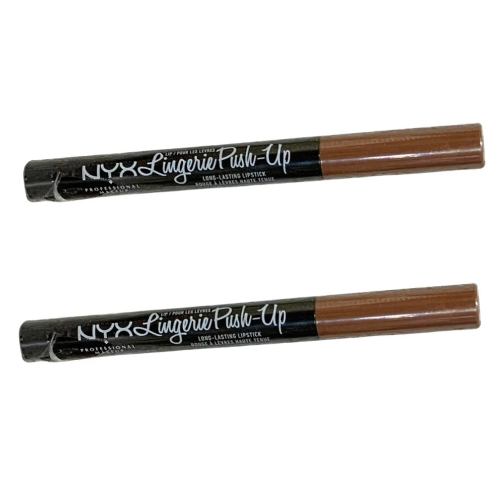 Pack of 2 NYX Lip Lingerie Push-Up Long Lasting Lipstick, Push-Up LIPLIPLS06