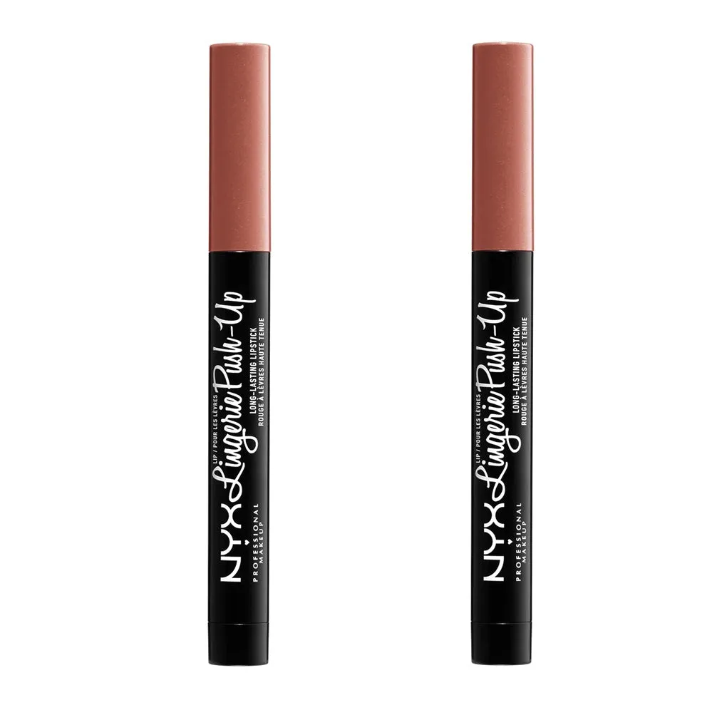 Pack of 2 NYX Lip Lingerie Push-Up Long Lasting Lipstick, Push-Up LIPLIPLS06