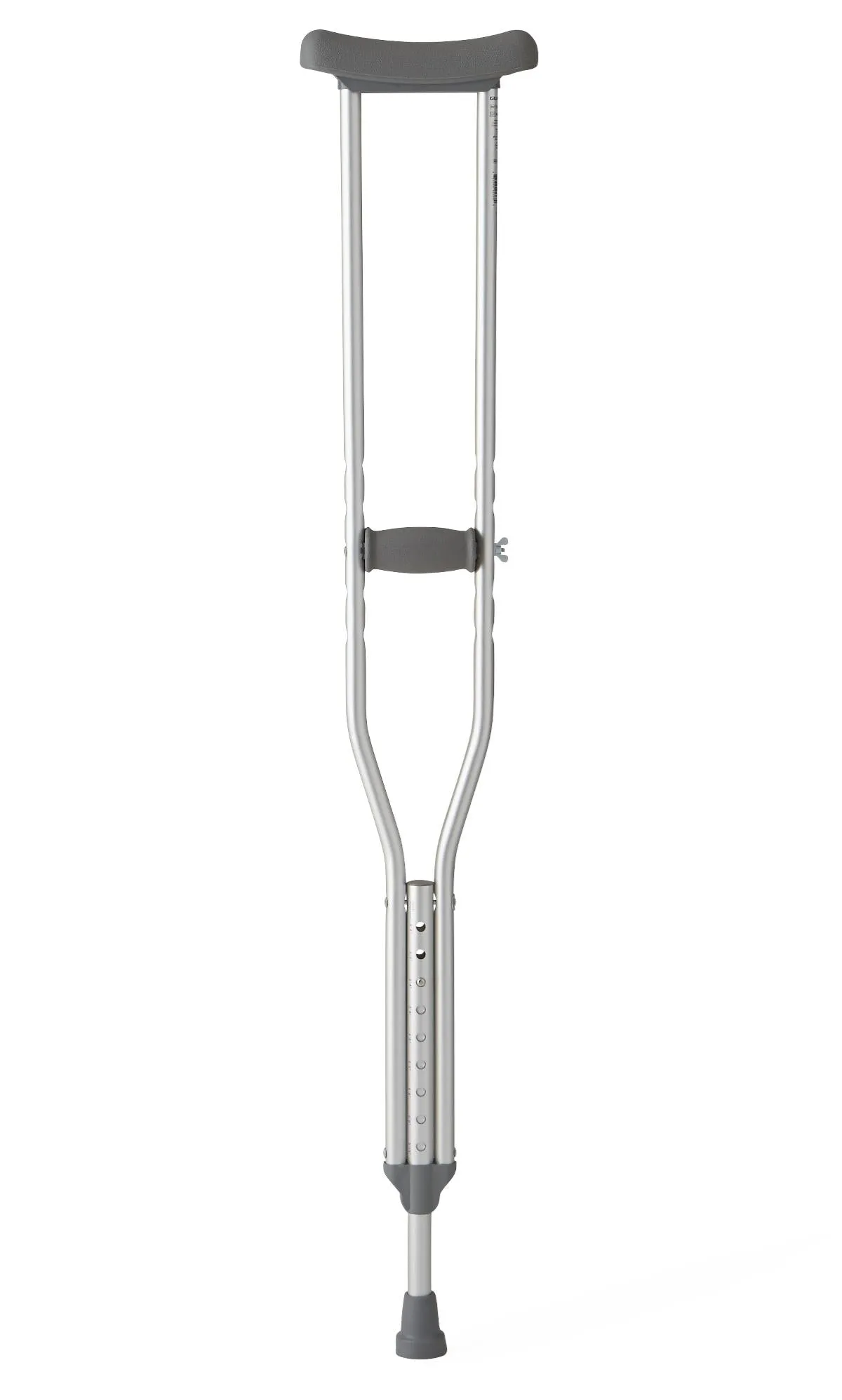 PAIR/1 ALUMINIUM ADJUSTABLE HEIGHT YOUTH CRUTCH, 4'6" -5'2"