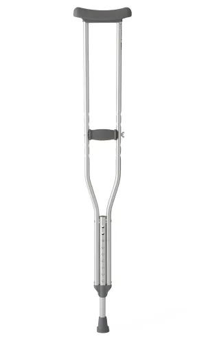 PAIR/1 ALUMINIUM ADJUSTABLE HEIGHT YOUTH CRUTCH, 4'6" -5'2"