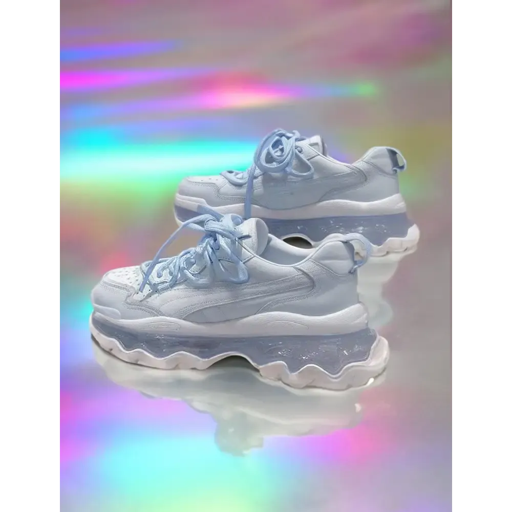 Pastel Blue Sport Running Shoes with Kawaii Style and Functionality