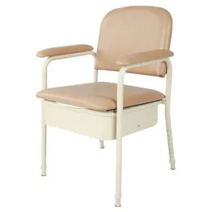 PQUIP Height Adjustable Padded Bedside Commode RCM0801