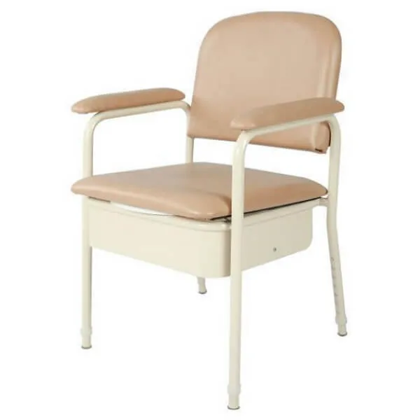 PQUIP Height Adjustable Padded Bedside Commode RCM0801