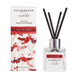 Pre de Provence Via Mercato Natale Petite Reed Diffuser Winter Berry 1.7oz