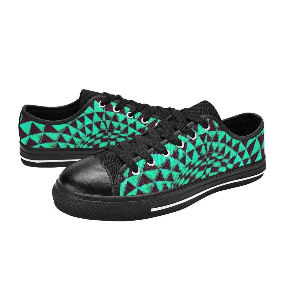 Price-reduced 018) Kid) (Model Turquoise Aquila (Big Kid's Shoes Custom design Canvas