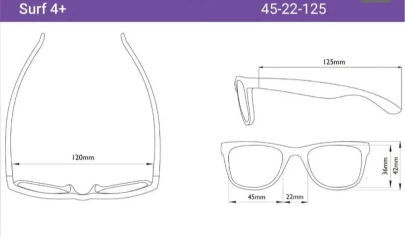 Real Shades “Surf” Sunglasses in Steel Blue : Size Baby 0 