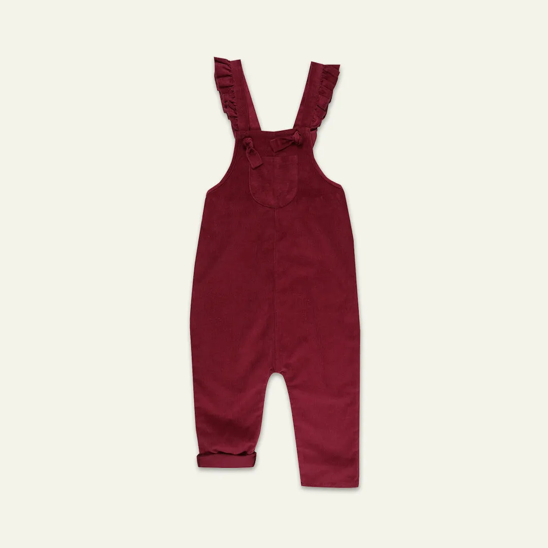 Red Plain Dungarees