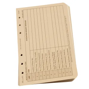 Rite in the Rain 952T All Weather 9 Line Medevac Tan Loose Leaf Sheets 117mm x 177mm - ON SALE! ON SALE!