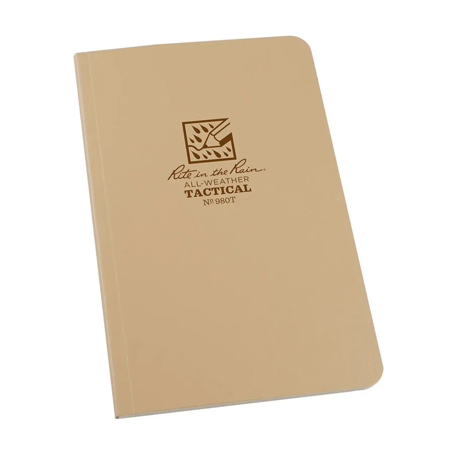 Rite in the Rain Bound 4.625 x 7.25 Tactical Field Book - Universal - Tan