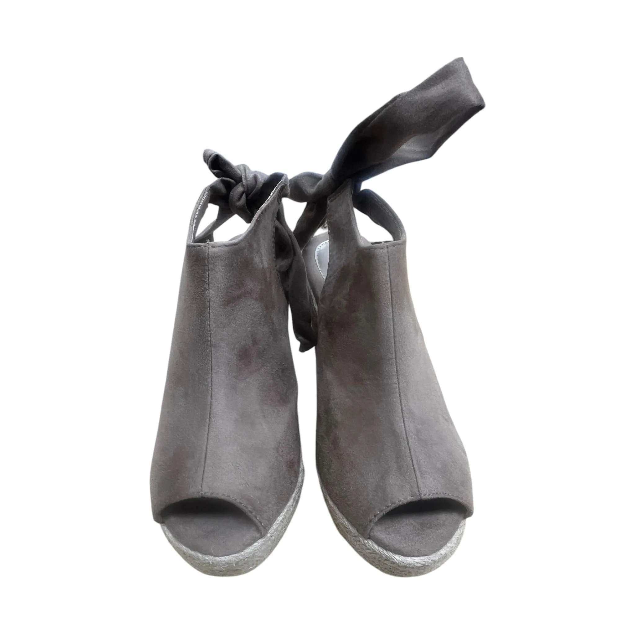 Sandals Heels Wedge By Refresh In Taupe, Size:7