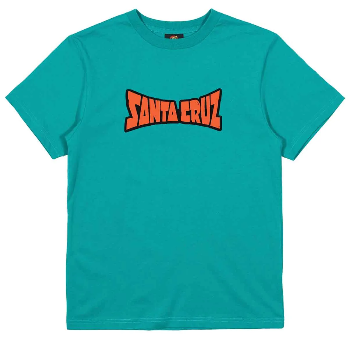 Santa Cruz - SC Arch Check Hand Youth Tee Teal