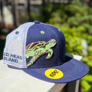 Sea Turtle Flatbill Snapback Youth Hat