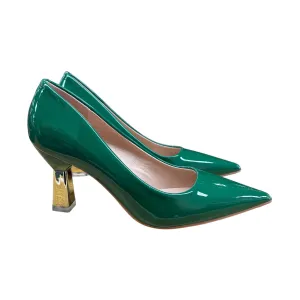 Shoes Heels Stiletto By Cme In Green, Size:5.5
