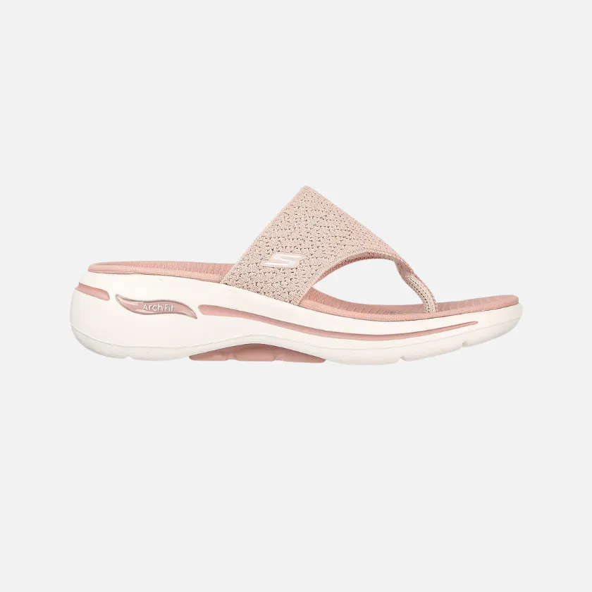 Skechers Go Walk Arch Fit Sandal Weekender Women's Slide -Mauve