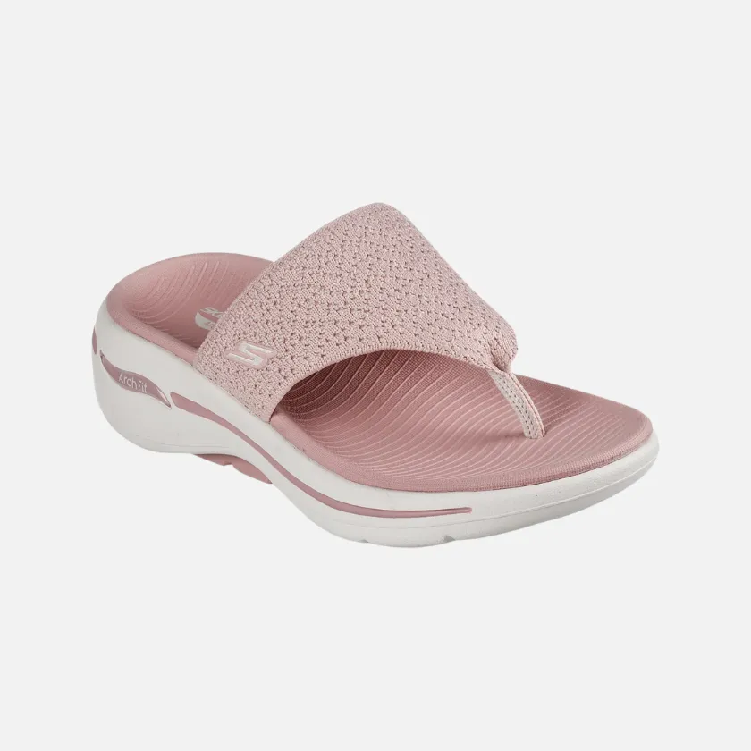 Skechers Go Walk Arch Fit Sandal Weekender Women's Slide -Mauve