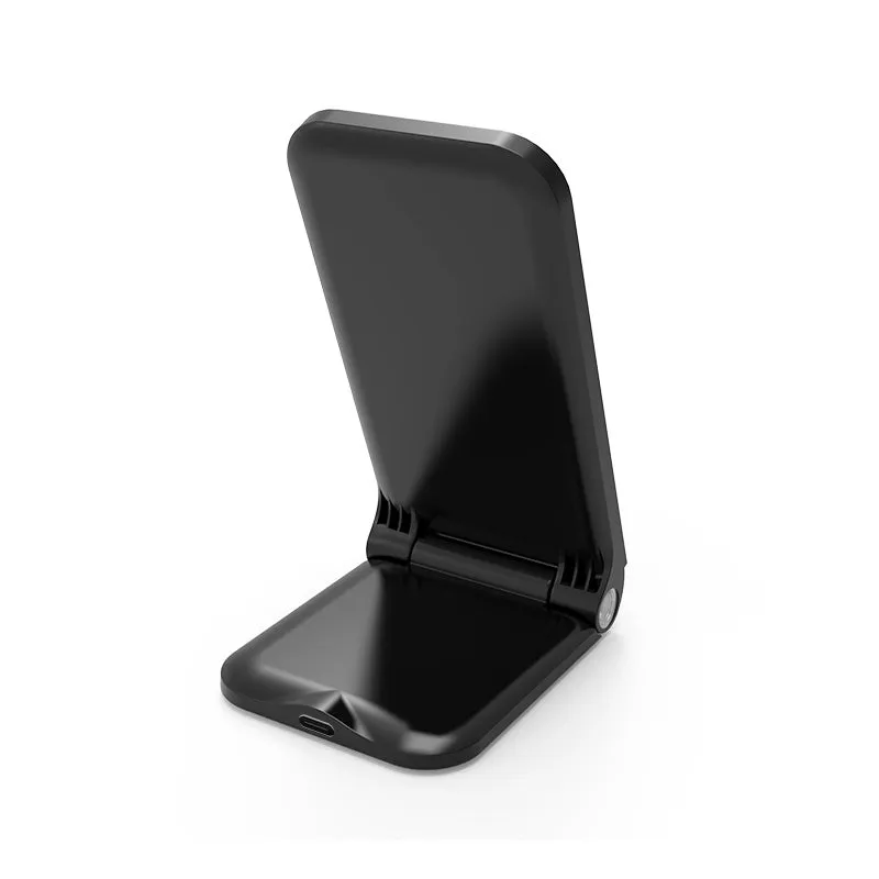 Small Vanity Make Up Mirror Wireless Charge Phone Foldable Mirror Adjustable Height