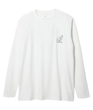 Snow Peak - Foam Printed L/S T-Shirt - White