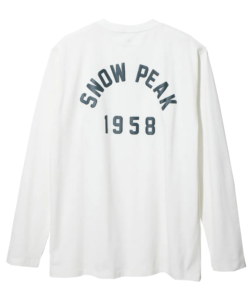 Snow Peak - Foam Printed L/S T-Shirt - White