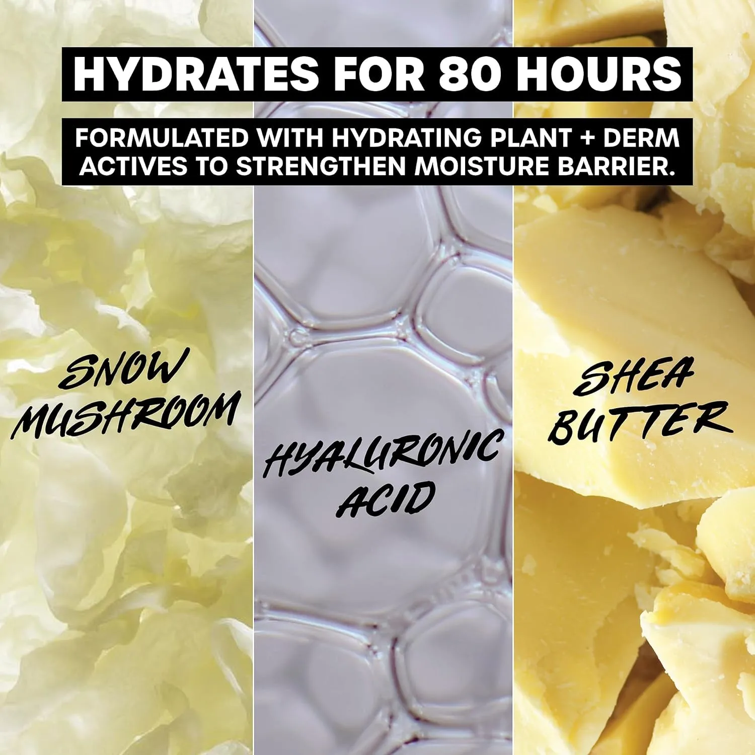 Soak It up 80HR Liquid Moisturizer, Face Moisturizer with Hyaluronic Acid and Snow Mushroom, Dermatologist Tested Skin Care for Normal to Dry Skin, 2.5 Oz