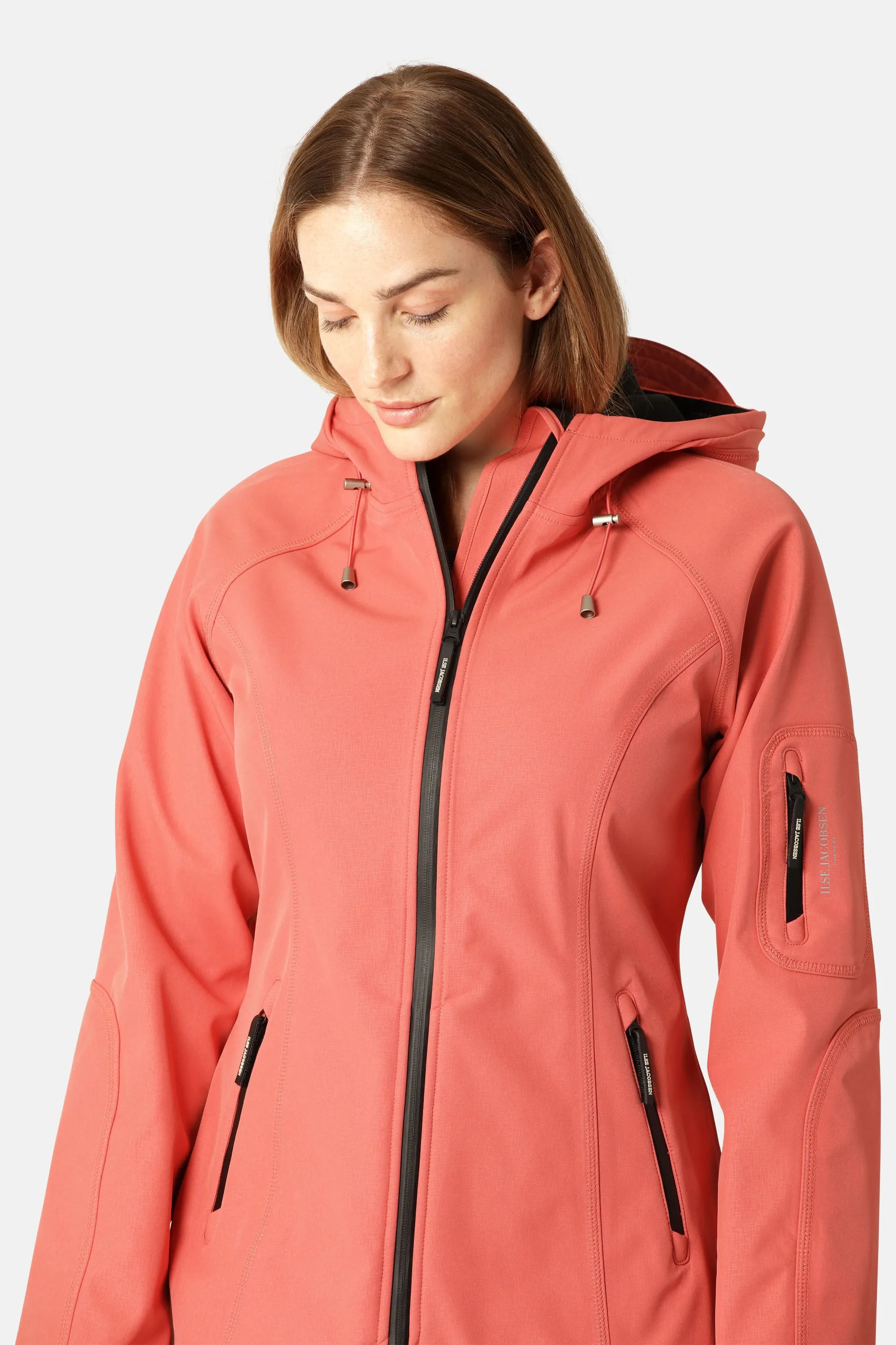 Softshell Regnjacka - Spiced Coral