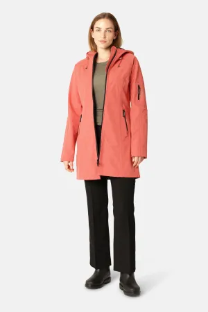 Softshell Regnjacka - Spiced Coral
