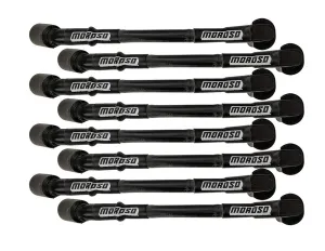 Spark Plug Wire Set - Ultra - Spiral Core - 7 mm - Sleeved - Black - 90 Degree Plug Boots - Factory Style Boots - 11.00 in Long - GM LS-Series - Kit