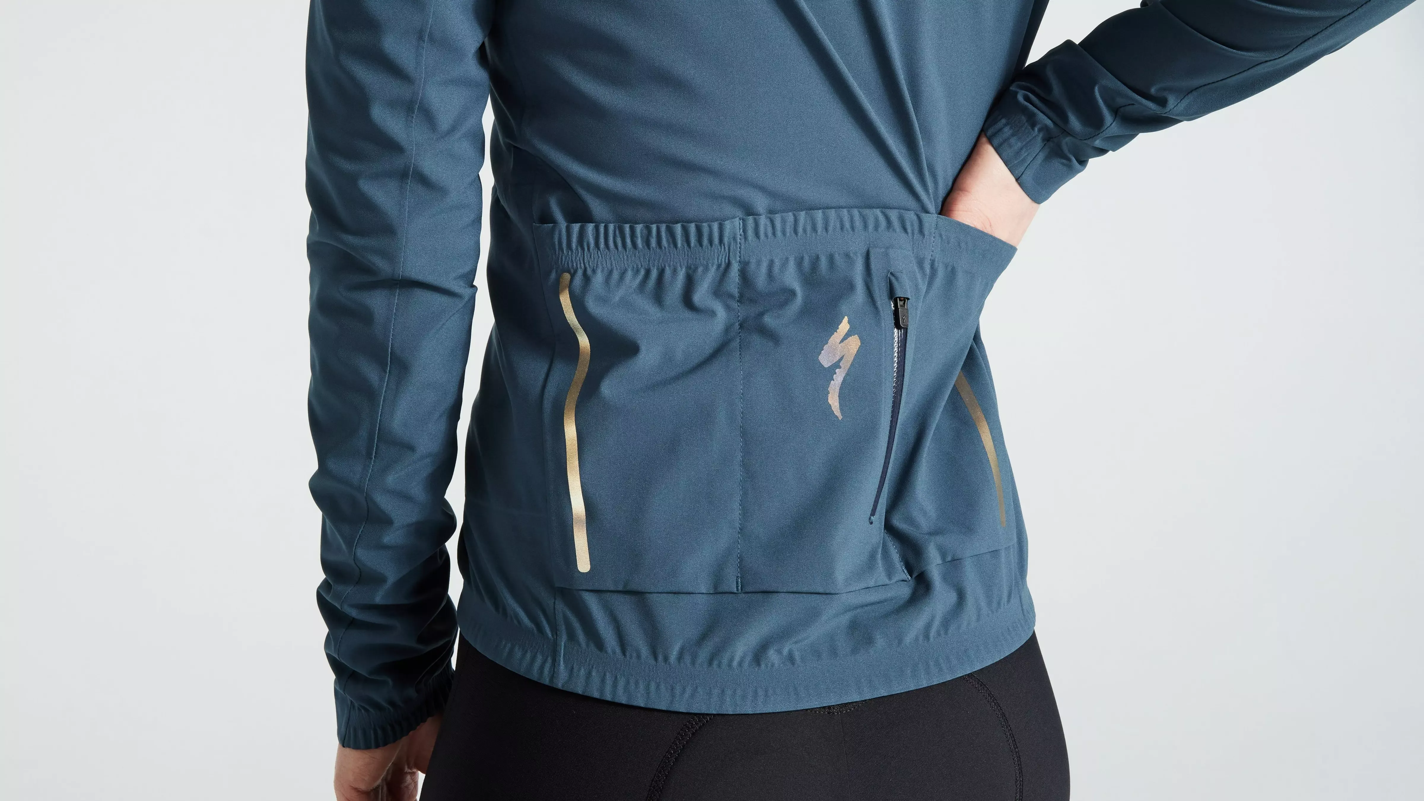 Specialized Women's RBX Comp Rain Jacket Cast Blue L