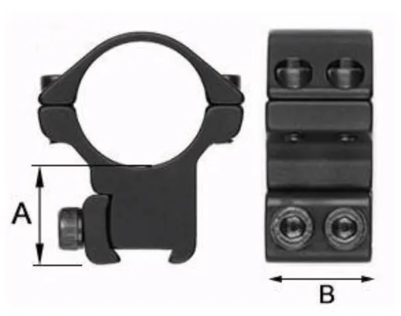 Sportsmatch - 34mm Dovetail 9.5-11.5mm - ATP34 - 21mm Mounts - Height Adjustable