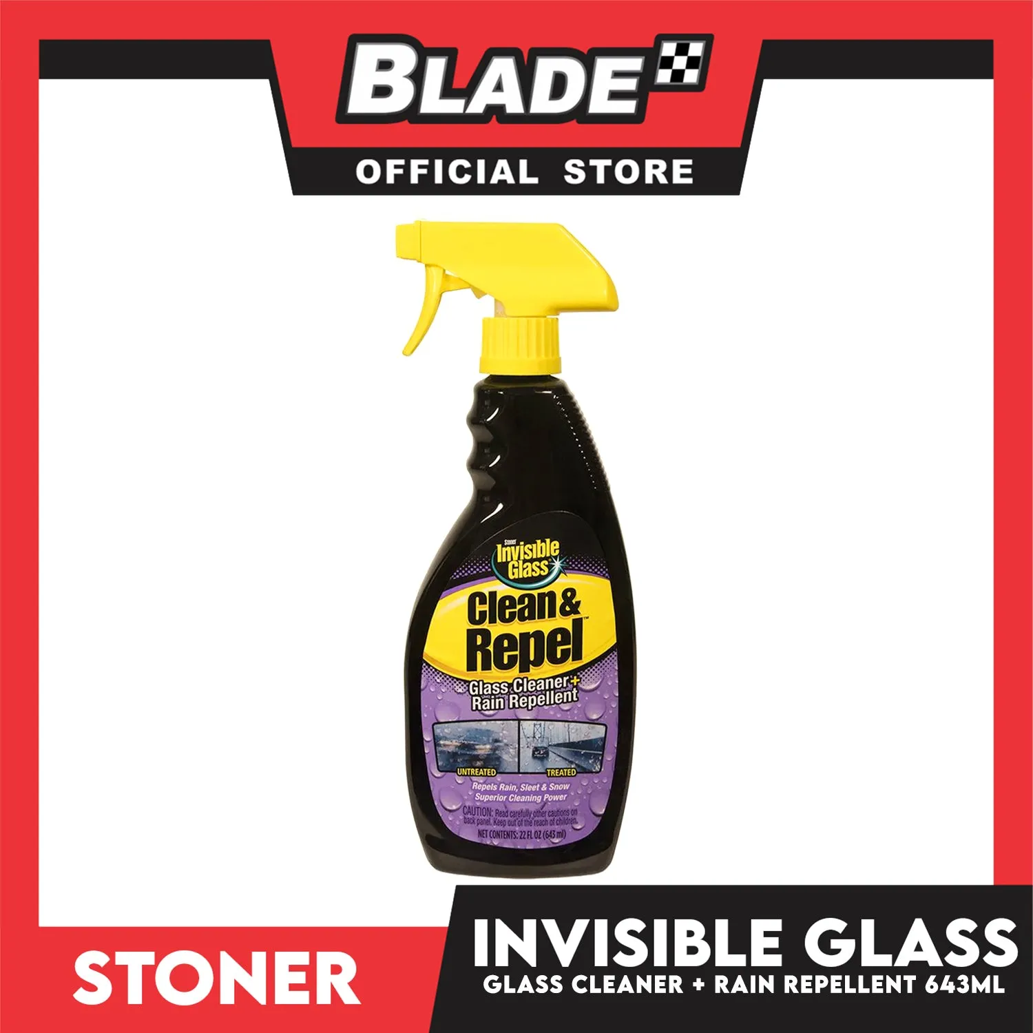 Stoner 07002 Invisible Glass Premium Windshield Cleaner 643ml